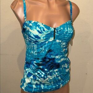 NWT Calvin Klein bandeau Tankini top size M